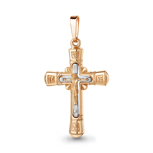 Крест  золото 12170.1 (Аквамарин, Россия)