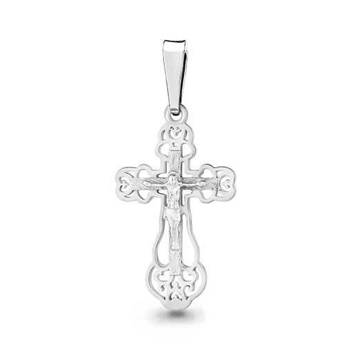 Крест  серебро 12933.5 (Аквамарин, Россия)