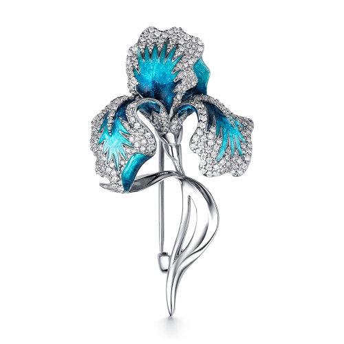 Брошь DEWI,  серебро 925 проба