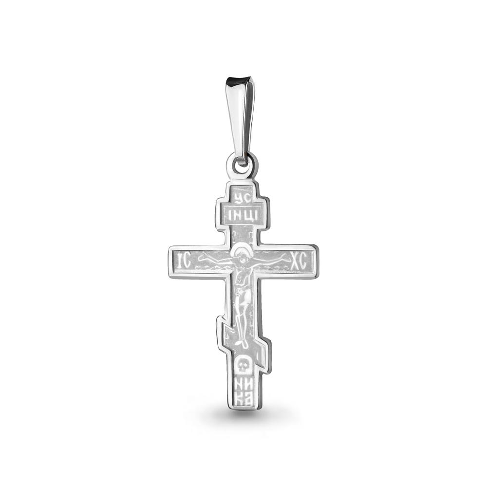 Подвеска крестик Aquamarine,  серебро 925 проба (Aquamarine, Россия)