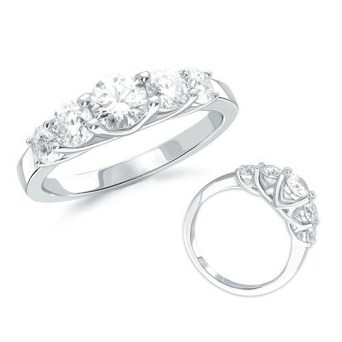 Кольцо декоративное 7 Карат, белое золото 585 проба, вставка бриллиант (7 Карат, Беларусь)