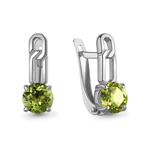 Серьги с английским замком Aquamarine,  серебро 925 проба (Aquamarine, Россия)
