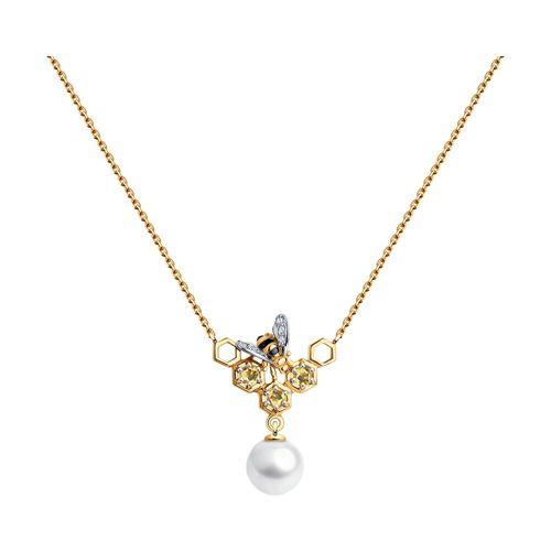 Колье Sokolov и Diamant, красное золото 585 проба