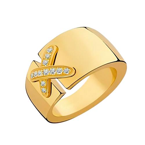 Кольцо декоративное Karatov, красное золото 585 проба, вставка фианит (Karatov, Россия)