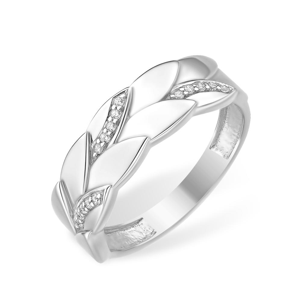 Кольцо декоративное 7 Карат, белое серебро 925 проба, вставка фианит (7 Карат, Беларусь)