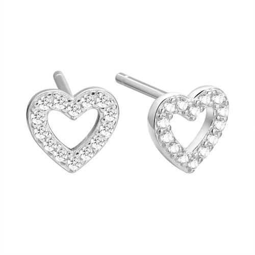 Серьги пусеты Fresh Jewelry,  серебро 925 проба, вставка фианит (Fresh Jewelry, Россия)