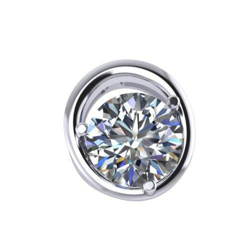 Подвеска декоративная,  серебро 925 проба, вставка фианит (Россия)