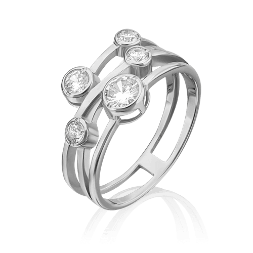 Кольцо декоративное Platina Jewellery,  серебро 925 проба, вставка фианит