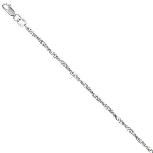 Браслет классический Красцветмет, плетение "Сингапур",  серебро 925 проба