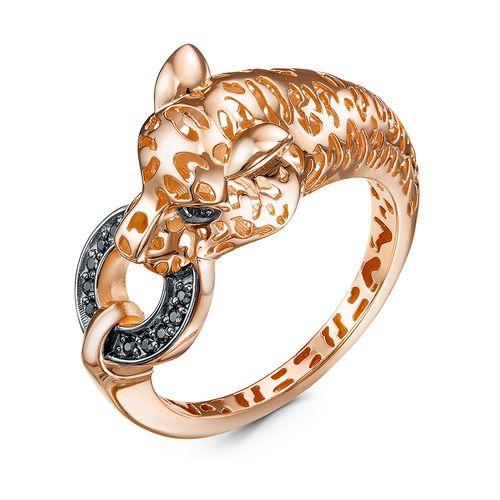 Кольцо декоративное 7 Карат, красное золото 585 проба, вставка фианит (7 Карат, Беларусь)