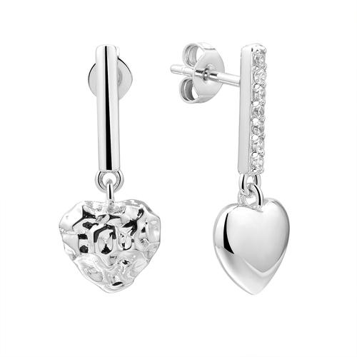 Серьги пусеты Fresh Jewellery,  серебро 925 проба, вставка фианит (Fresh Jewellery, Россия)