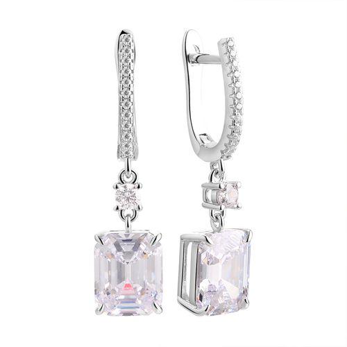 Серьги длинные Fresh Jewellery,  серебро 925 проба, вставка фианит