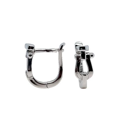 Серьги с английским замком,  серебро 925 проба (Турция)