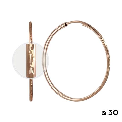 Серьги конго, красное золото 585 проба (Беларусь) — от 1215.15 руб. в сети магазинов 7 карат забронировать в магазине Серьги конго, красное золото 585 проба