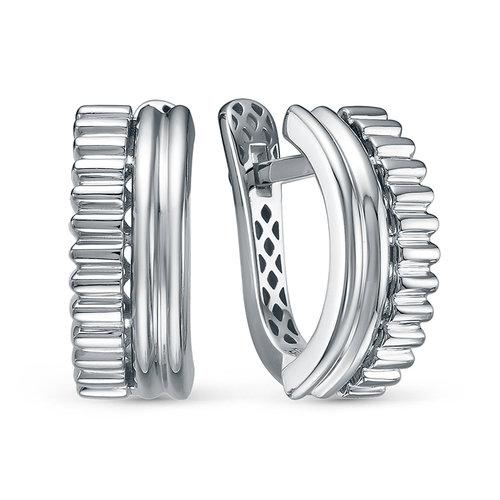 Серьги с английским замком DELTA,  серебро 925 проба (DELTA, Россия)