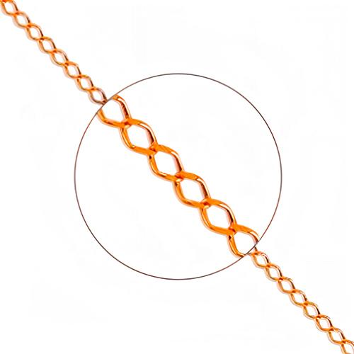 Цепь с плетением "Ромб" Karatov,  золото 585 проба (Karatov, Россия)