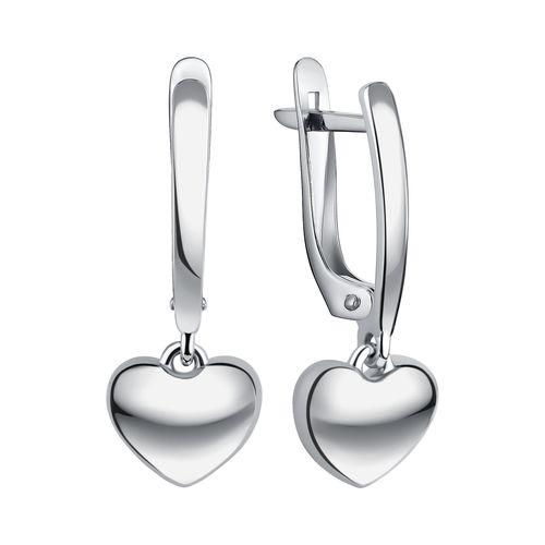 Серьги длинные,  серебро 925 проба