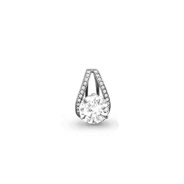 Подвеска декоративная Aquamarine,  золото 585 проба, вставка фианит (Aquamarine, Россия)