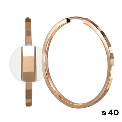 Серьги конго, красное золото 585 проба (Беларусь) — от 2482.88 руб. в сети магазинов 7 карат забронировать в магазине Серьги конго, красное золото 585 проба