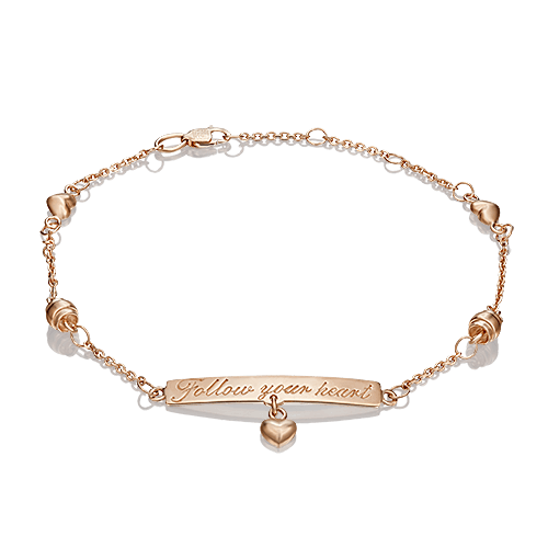 Браслет декоративный Platina Jewelry, красное золото 585 проба