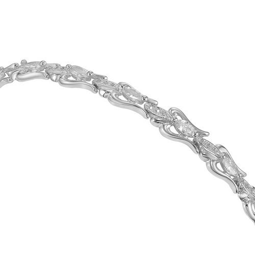 Браслет декоративный,  серебро 925 проба, вставка фианит (Россия)