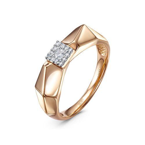 Кольцо декоративное RoseGrace, красное золото 585 проба, вставка бриллиант (RoseGrace, Россия)