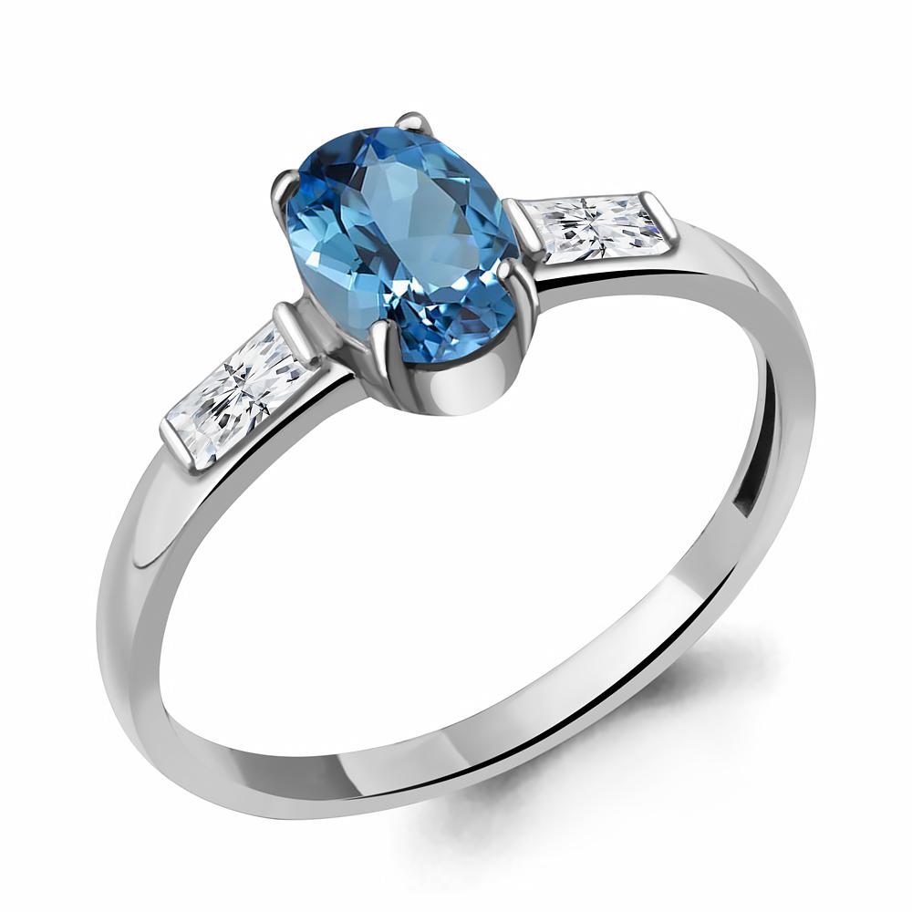Кольцо декоративное Aquamarine,  серебро 925 проба, вставка фианит (Aquamarine, Россия)