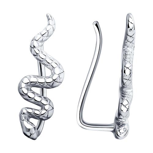 Серьги каффы SOKOLOV,  серебро 925 проба