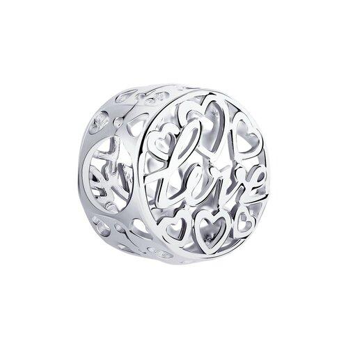 Подвеска шарм Sokolov и Diamant,  серебро 925 проба
