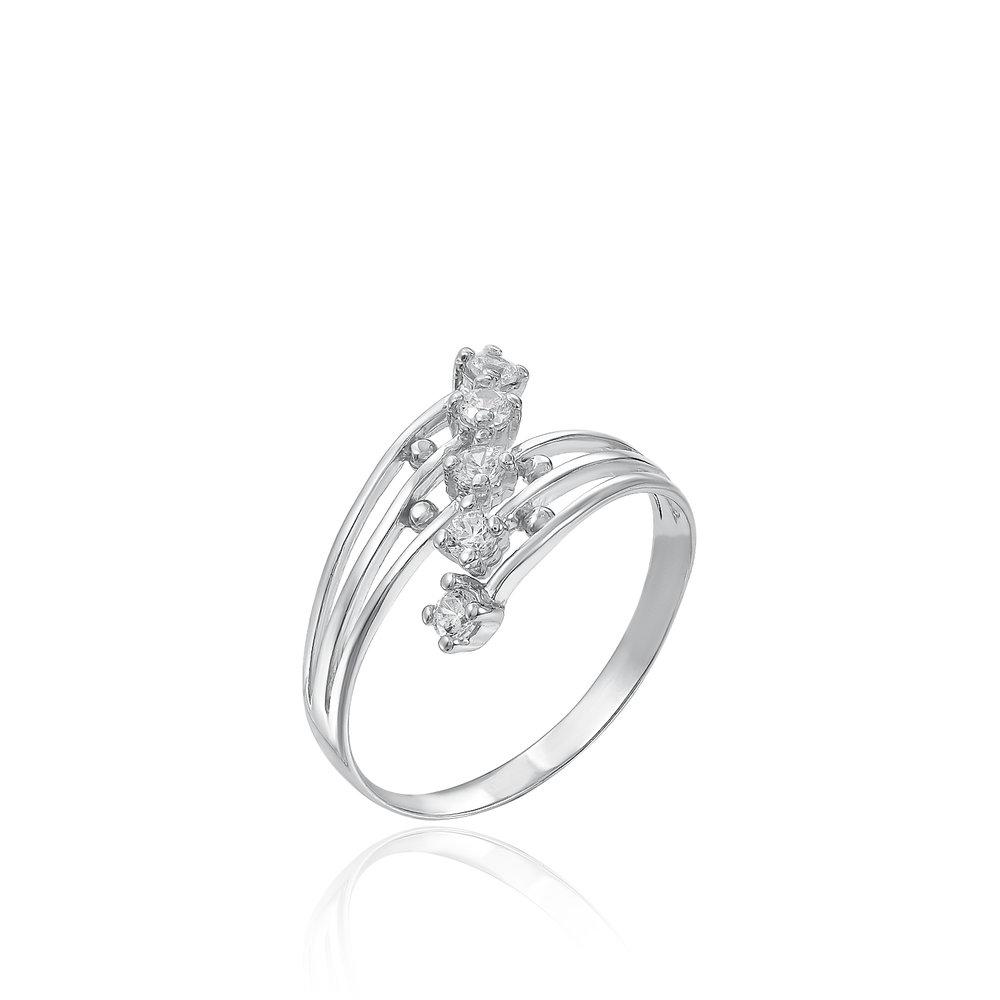 Кольцо декоративное,  серебро 925 проба, вставка фианит (Россия)