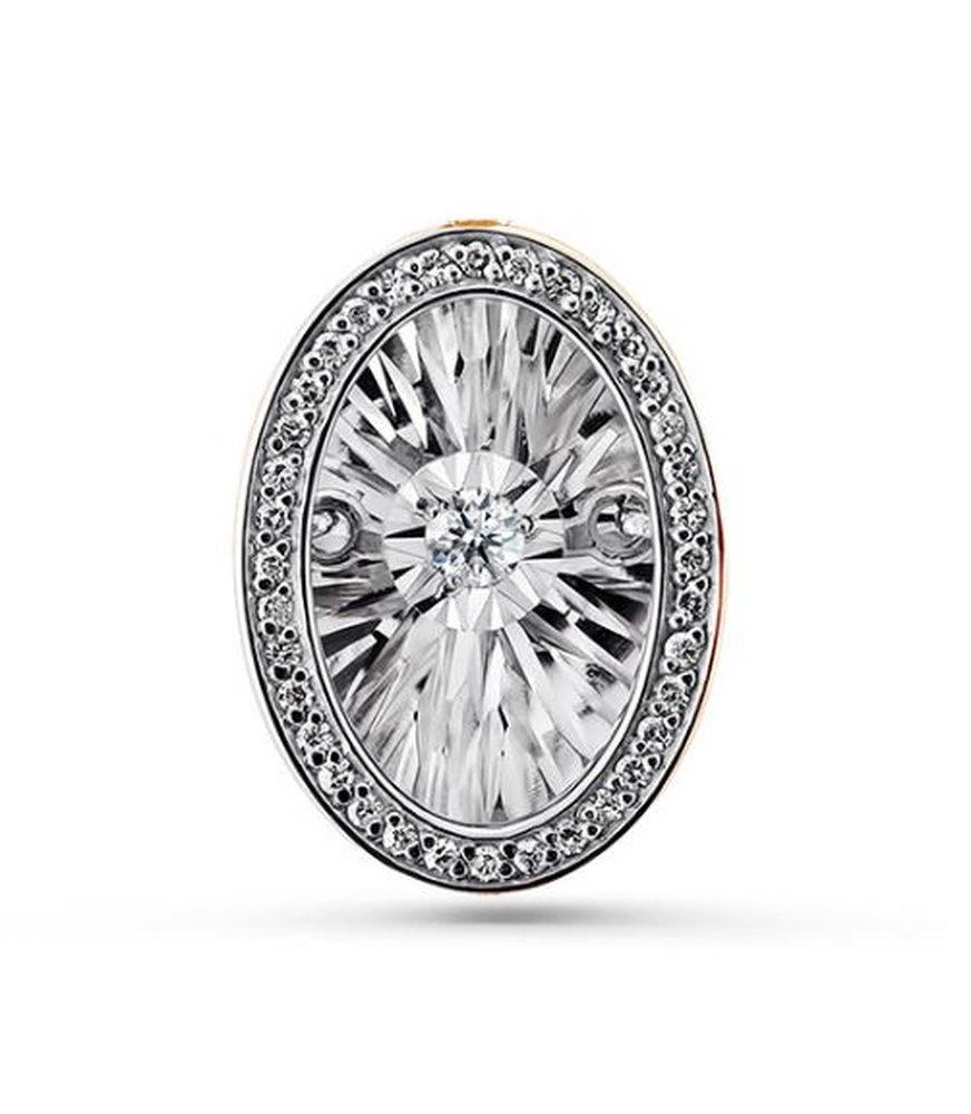 Подвеска декоративная, красное золото 585 проба, вставка бриллиант