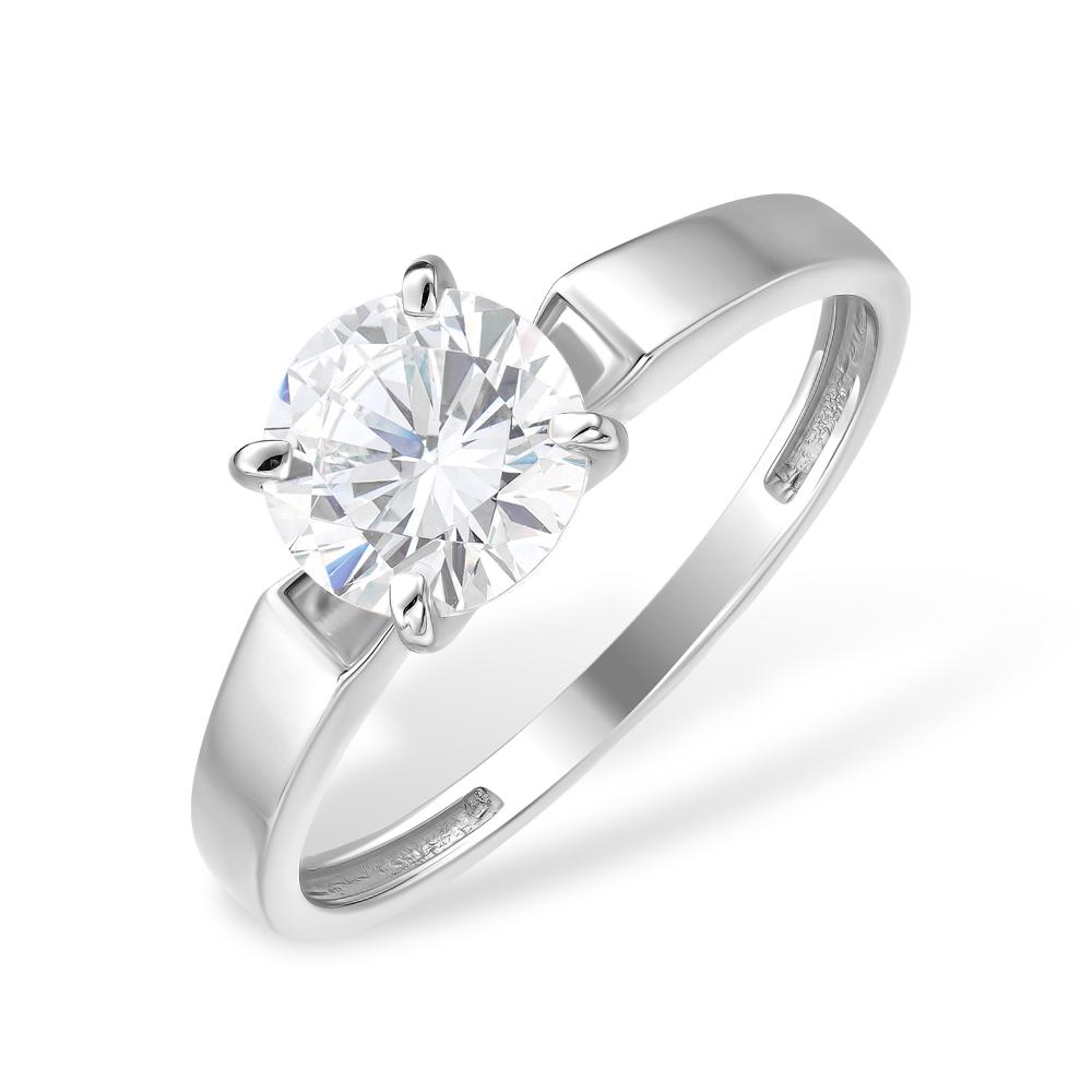 Кольцо помолвочное 7 Карат, белое серебро 925 проба, вставка фианит (7 Карат, Беларусь)