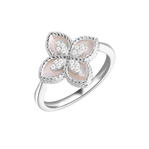 Кольцо декоративное Fresh Jewelry,  серебро 925 проба, вставка перламутр