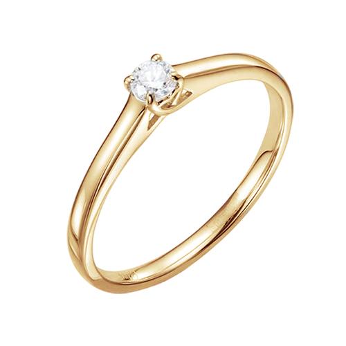 Кольцо помолвочное 7 Карат, красное золото 585 проба, вставка бриллиант (7 Карат, Беларусь)