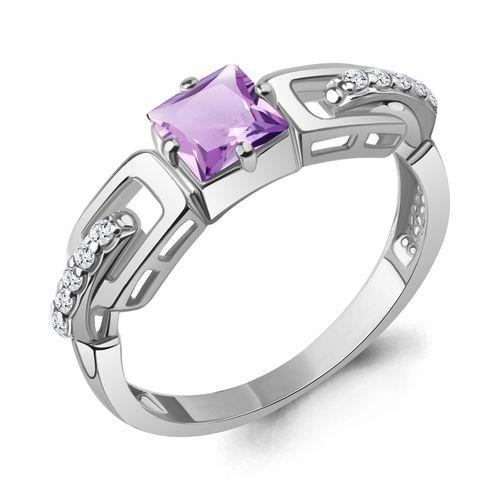 Кольцо декоративное Aquamarine,  серебро 925 проба, вставка фианит