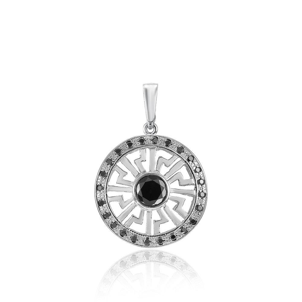 Подвеска декоративная,  серебро 925 проба, вставка фианит (Россия)