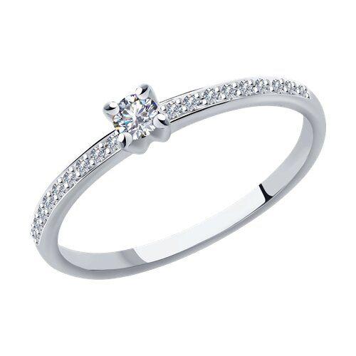 Кольцо помолвочное 7 Карат, белое золото 585 проба, вставка бриллиант (7 Карат, Беларусь)