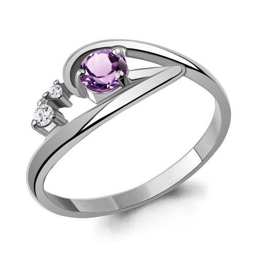 Кольцо декоративное Aquamarine,  серебро 925 проба, вставка фианит (Aquamarine, Россия)
