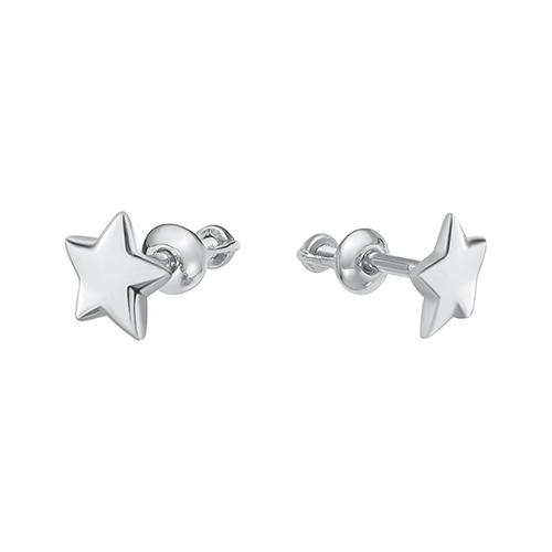 Серьги пусеты BIRYUZA,  серебро 925 проба