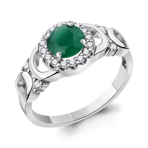 Кольцо декоративное Aquamarine,  серебро 925 проба, вставка фианит (Aquamarine, Россия)