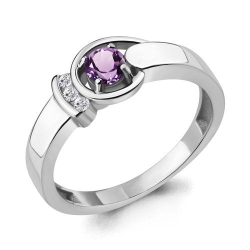 Кольцо декоративное Aquamarine,  серебро 925 проба, вставка фианит