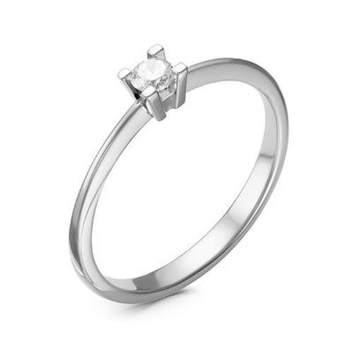 Кольцо помолвочное RoseGrace, белое золото 585 проба, вставка бриллиант (RoseGrace, Россия)