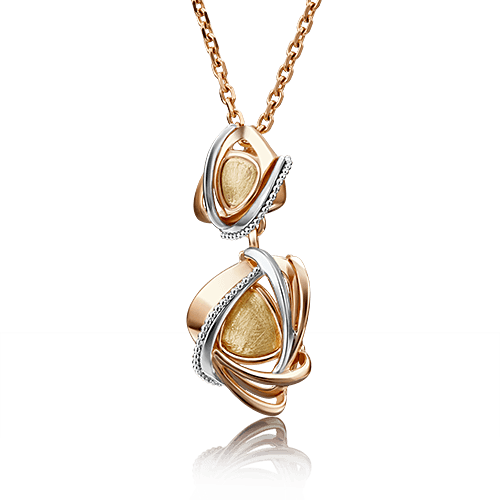 Подвеска декоративная Platina Jewelry, комбинированное золото 585 проба (Platina Jewelry, Россия)
