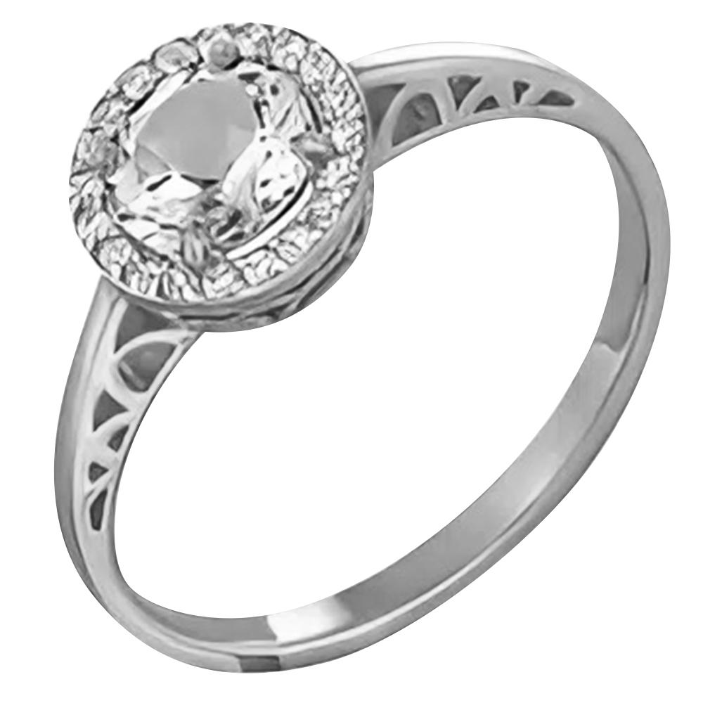 Кольцо декоративное Zlato,  серебро 925 проба, вставка фианит (Zlato, Россия)