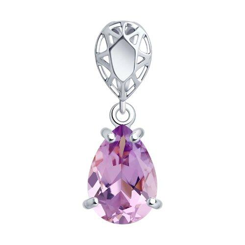Подвеска декоративная Sokolov и Diamant,  серебро 925 проба, вставка аметист (Sokolov и Diamant, Россия)
