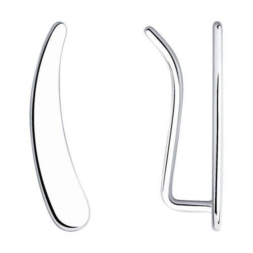 Серьги каффы SOKOLOV,  серебро 925 проба (SOKOLOV, Россия)