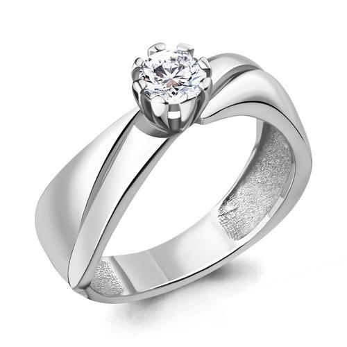 Кольцо декоративное Aquamarine,  серебро 925 проба, вставка фианит
