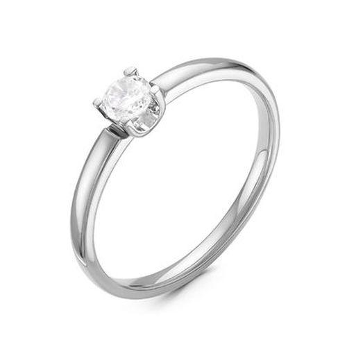 Кольцо помолвочное RoseGrace, белое золото 585 проба, вставка бриллиант