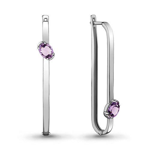 Серьги длинные Aquamarine,  серебро 925 проба