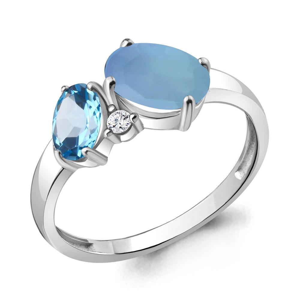 Кольцо декоративное Aquamarine,  серебро 925 проба, вставка фианит (Aquamarine, Россия)